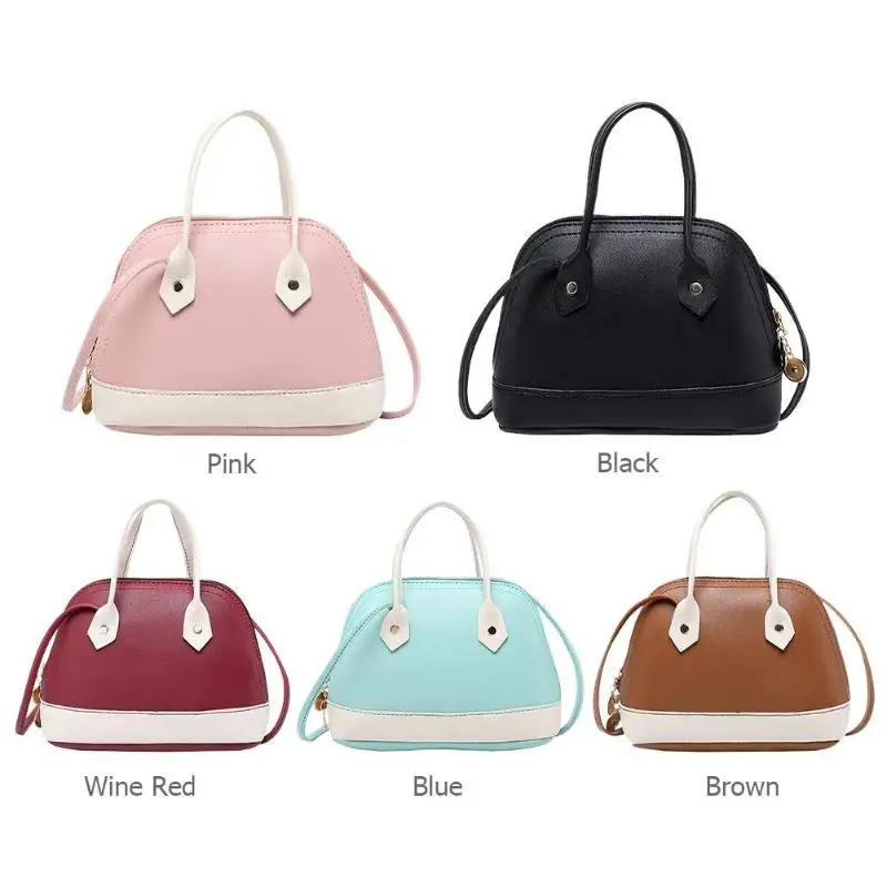 الكتف الصغيرة حقائب النساء جلد قذيفة ضرب اللون الهاتف Crossbody أكياس