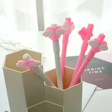 2 шт. прекрасный крыло 0,5 мм черная школьная гелевая ручка инструмент для письма подарок для офиса и школы канцелярские принадлежности