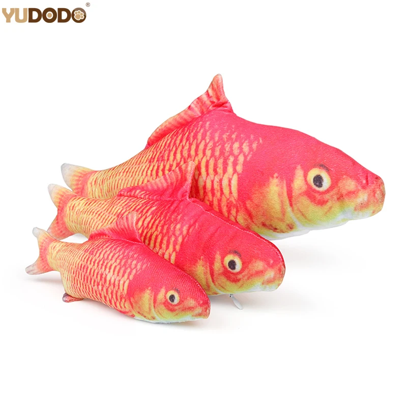 

1pc Plush Catnip Cat Toy Simulation Red Carp Fish Pet Supplies Sleeping Cushion Funny Interactive Toys For Cat Puppy Dog