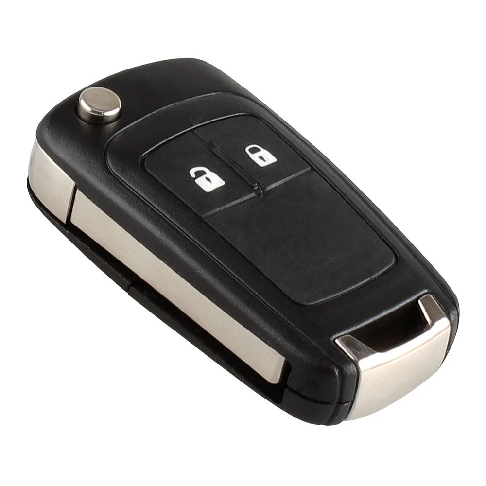 2 кнопки складной автомобиль флип ключа оболочки чехол дистанционный ключ замены крышки с необработанное лезвие для Vauxhall Защитные чехлы для сидений, сшитые специально для Opel Astra Insignia