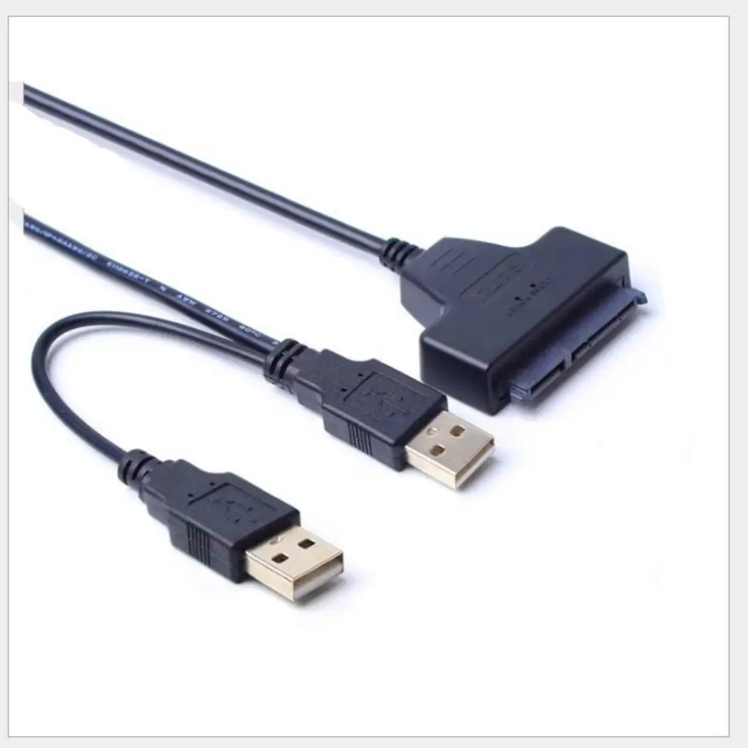 USB 2.0 to 7+15 22Pin SATA 3.0 Cable Adapter Converter for 2.5 Inch Hard Disk Drive HDD SSD with USB2.0 Power | Электроника