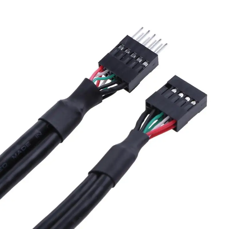 50 см/19 68 ''USB 2 0 9 контактный разъем для Женский адаптер кабель удлинитель USB2.0 9Pin