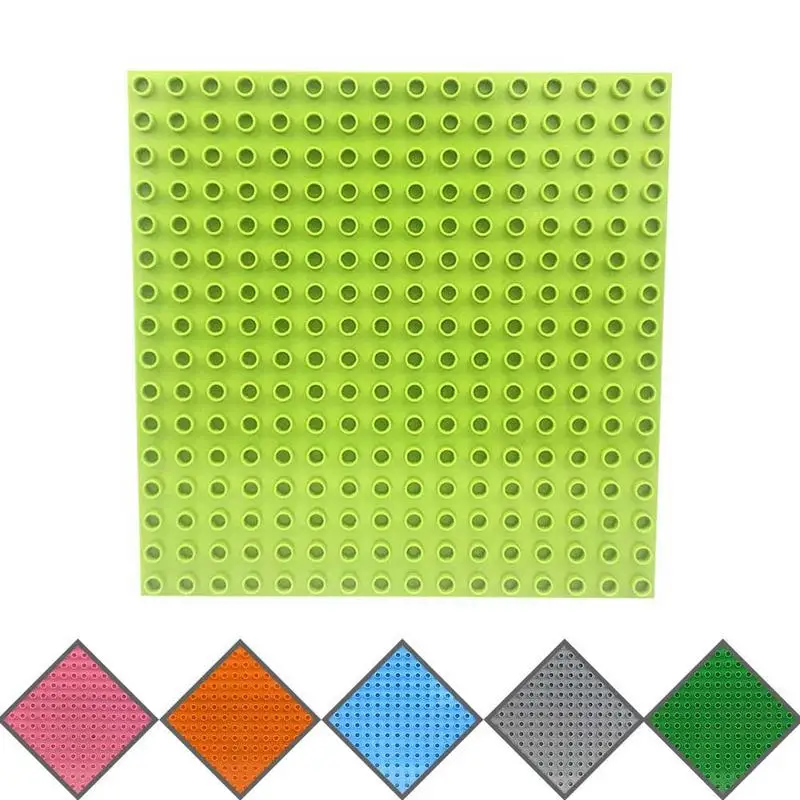 

25.5*25.5CM Base Plates Large Particle Building Blocks Compatible Duploed Base Plate Floor Kindergarten Toy Building Blocks