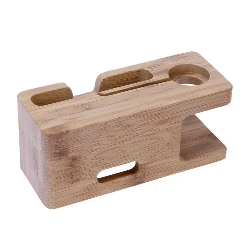 Holz Handy Ladegerät Halter Smart Uhr Desktop Ladestation Basis Halterung für iphone xmax für iwatc