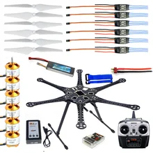 F08618-B HMF S550 F550 гексакоптер 6-осевой каркасный комплект с посадки Шестерни+ набор для гексакоптера+ QQ Super Управление доска+ RX и TX+ пропеллеры