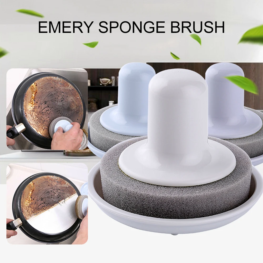 

Emery Sponge Cleaning Brush Cooktop Brush Tile Brush Bathroom Sponge Cleaning Wipe Bathtub Floor Brush Kitchen Cleaning Tools