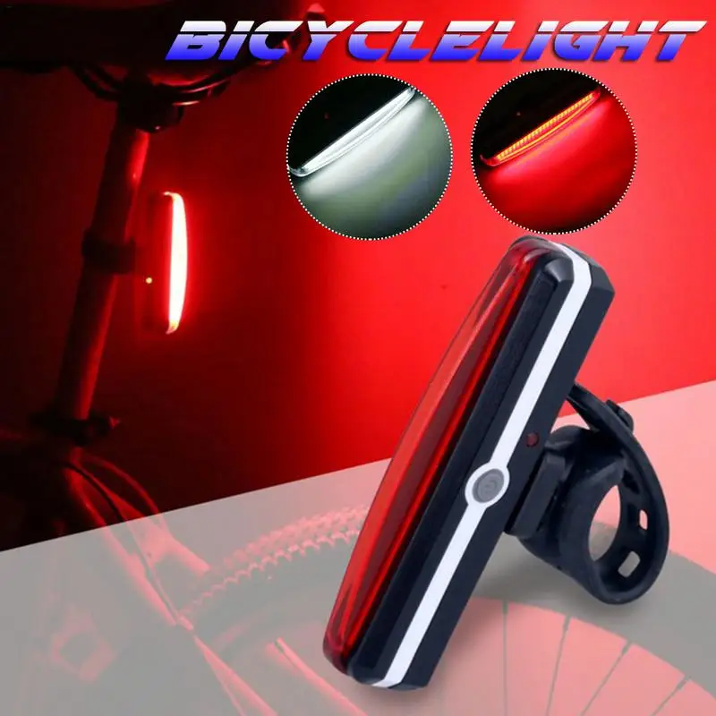 Clearance Night Cycling Taillight USB Charging Mountain Bike COB Safety Warning Lamp Camping Lantern Bicycle Accessories 0