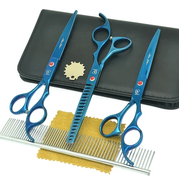 

Meisha 7.0" Professional Pet Hair Trimming Tools Set Fish Bone Thinning Scissors Dogs Curved Cutting Shears Pet Supplies HB0232