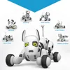 Perro Robot Programable para niños, juguete electrónico con Control remoto inalámbrico de 2,4G, Perro Robot parlantes inteligentes, animales de compañía ► Foto 2/5