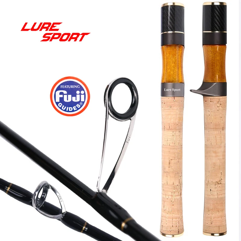 

LureSport UL 1.42m solid carbon Tip Fishing Rod FUJI Guides Spinning Casting 1.5 sections Light Fast lure fishing rod