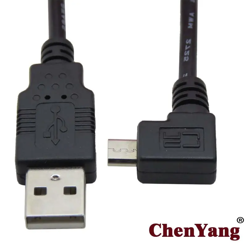 

Zihan Micro USB Male Left Angled 90 Degree to USB Data Charge Cable fo i9100 9220 9250