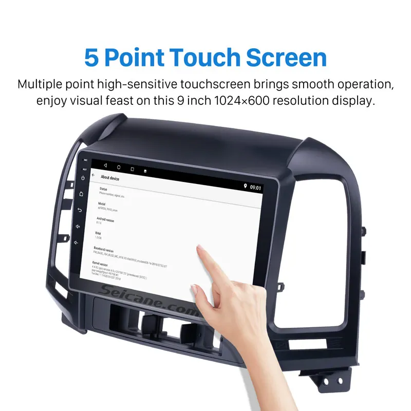 Perfect Seicane Android 8.1/9.0 Quad Core Radio GPS Navi Car Unit Player for 2005-2012 HYUNDAI SANTA FE support Backup Camera DVR Wifi 2 Perfect Seicane Android 8.1/9.0 Quad Core Radio GPS Navi Car Unit Player for 2005-2012 HYUNDAI SANTA FE support Backup Camera DVR Wifi 2