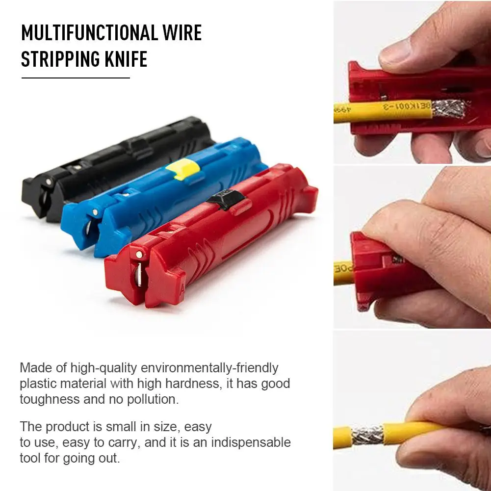 Многофункциональный Электрический провод инструмент для соскабливания поворотный коаксиальный провод кабельная ручка резак Стриппер