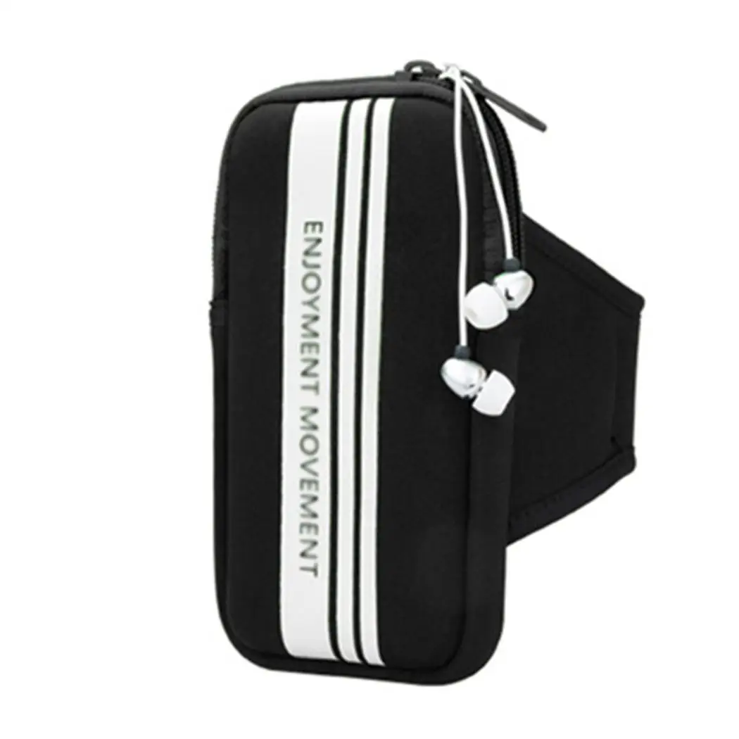 

New Jogging Running Travel Pouch Keys Mobile Outdoor Phone Money Orange, Blue, Black Sport Zipper Arm Bag