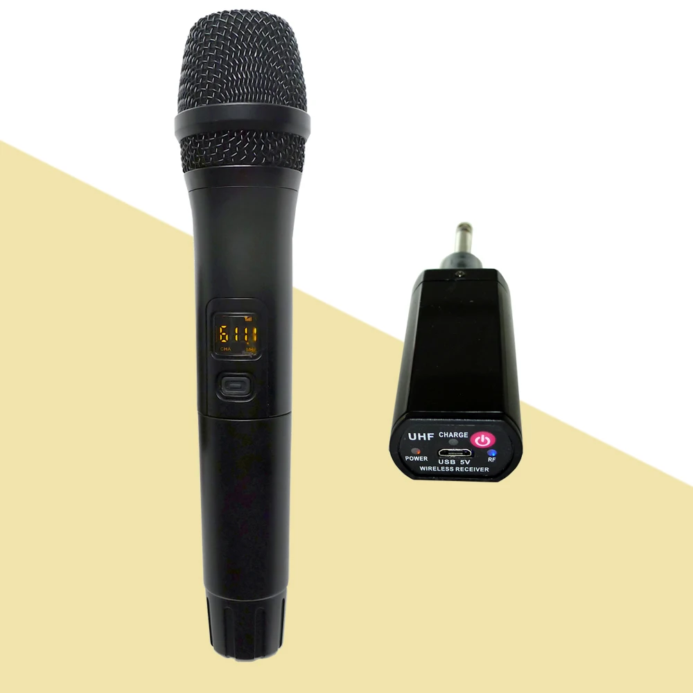 Portable plug and play UHF24frequency single channel automatic pair