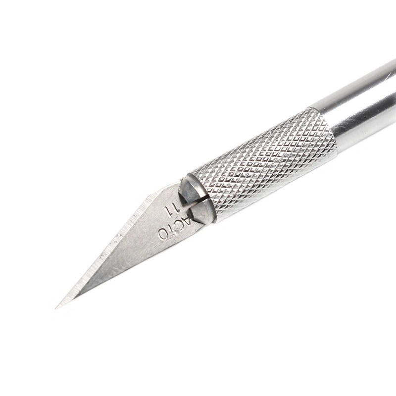 1 комплект нескользящий металлический нож для скальпеля набор инструментов для резки гравюра ножи с 5 шт. лезвия мобильный телефон PCB DIY ремонт ручной инструмент