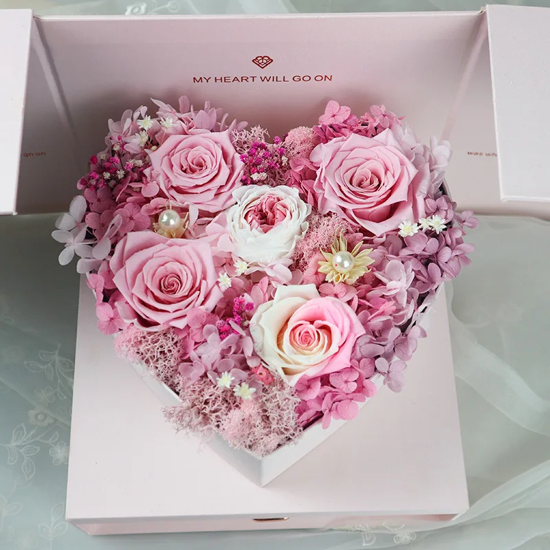 New Flower Gift Box Customized Magic Cube Heart Box Rose 9