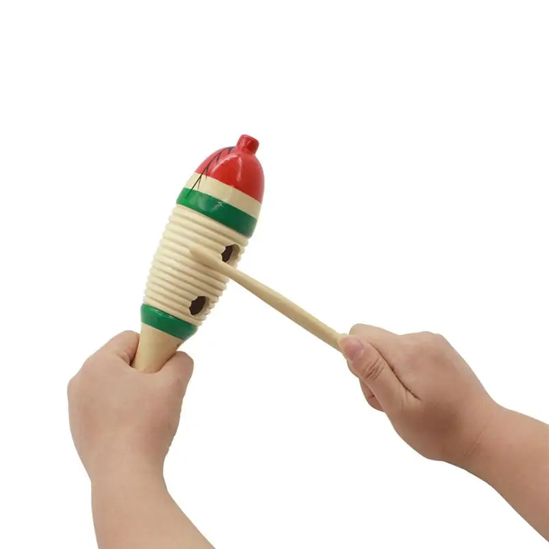 Premium Wooden Guiro Fish Shaped Instrument Educational Developmental