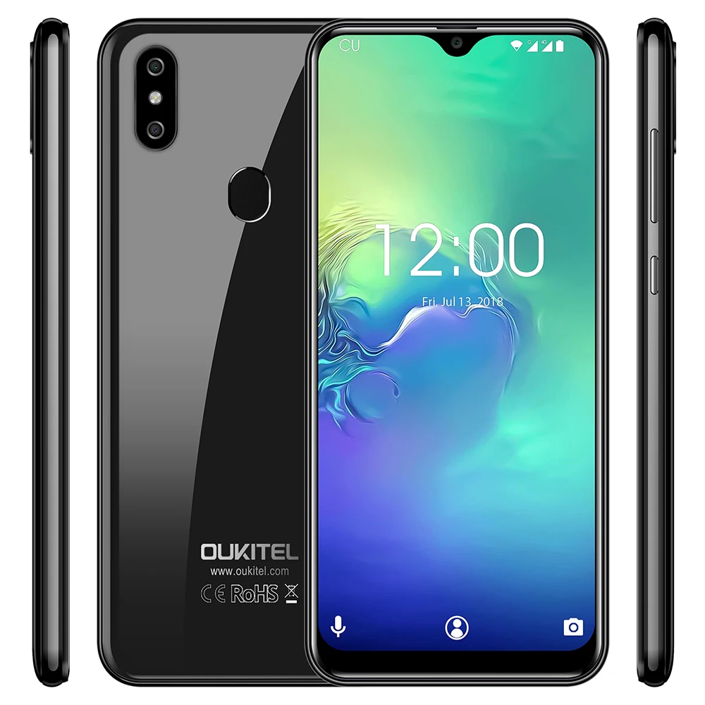 

OUKITEL C15 Pro 4G Smartphone 6.088 inch Android 9.0 Pie MT6761 Quad Core 2.0GHz IMG GE8300 2GB RAM 16GB ROM Fingerprint 3200mAh