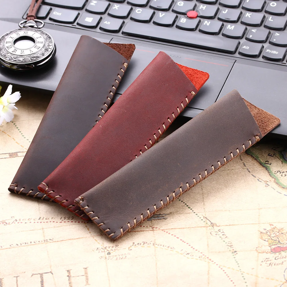 

Leather Handcrafted Single Pen Pencil Bag Holder Storage Sleeve Pouch Pen Bag Pack ONE pens for one set Fountain Pen Pouch Case