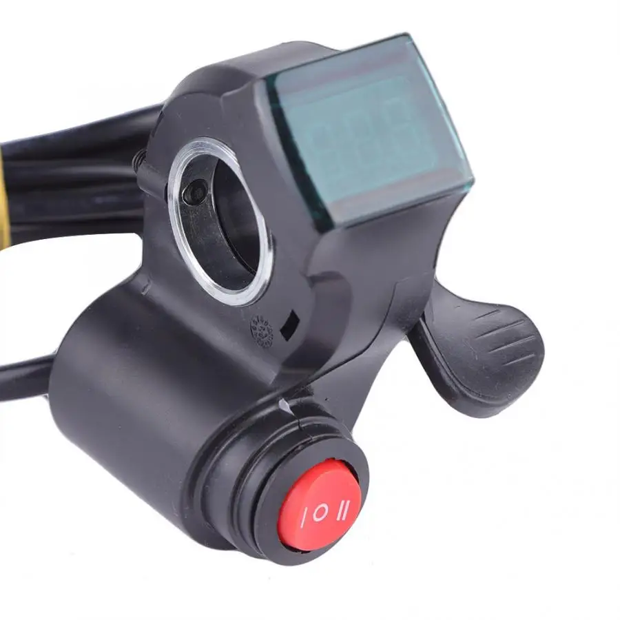 

E-BIKE Thumb Throttle with LCD Digital Battery Voltage Display and 3 Speed Switch for Bike Bicycle