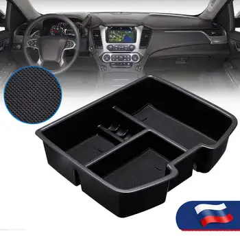 

Center Console Tray Armrest Storage Box with Mat For Chevrolet Avalanche for GMC Yukon 2007 2008 2009 2010 2011 2012 2013 2014