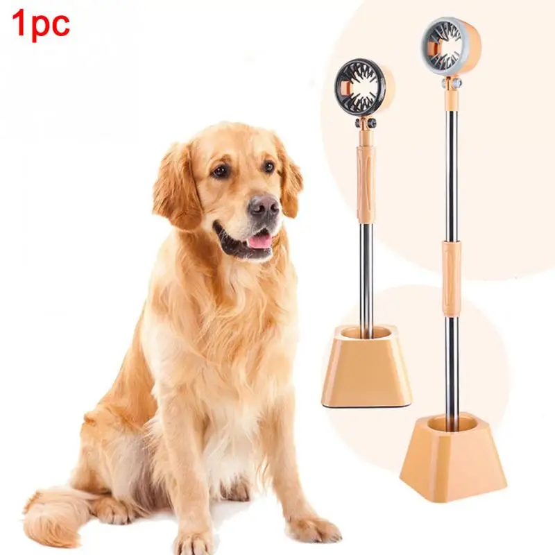 

Pet Hair Dryer Holder Floor Mount Dogs Cats Grooming Tool Clothes Stainless Steel 180 Angle Rotatable Stand Pet Dryer Holder