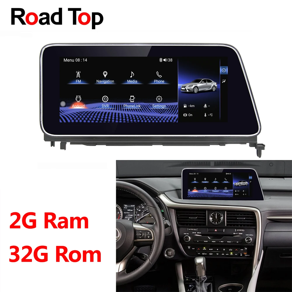 10.2" Android Display for Lexus RX 2016 2018 RX200t RX350 RX450h Car