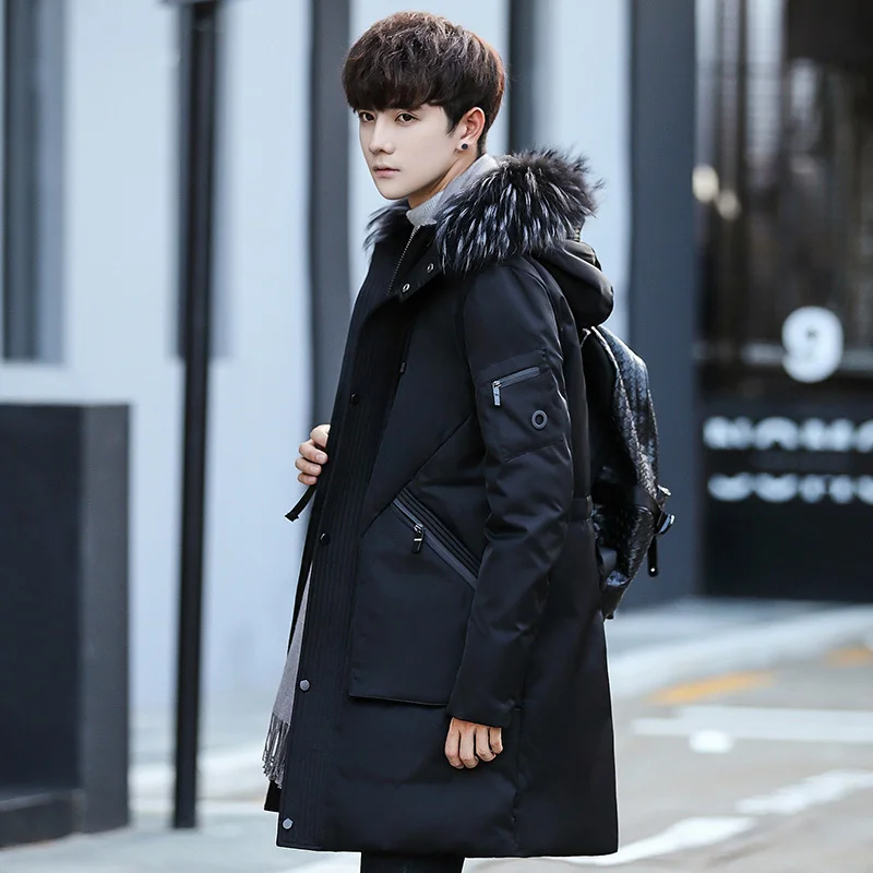 Homme army Green Beau Épaississement Étudiant Tendance Vrac Modèle Doudounes Banmao En Tête Black Han Marée Long Nouveau Hiver Manteau Fonds 1K3lFcTJ