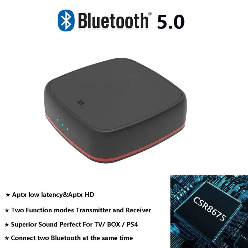 Bluetooth 5,0 CSR8675 передатчик беспроводной аудио приемник aptX HD приемник с цифровой оптический Toslink/SpdifP/Aux адаптер