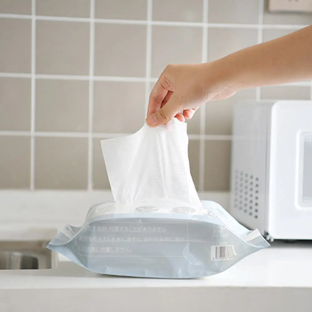 80pcs/lot Non-woven Fabric Dishcloth Multifunctional Kitchen Cleaning Cloth Disposable Rags Wiping Scouring Pad Washing Cloth