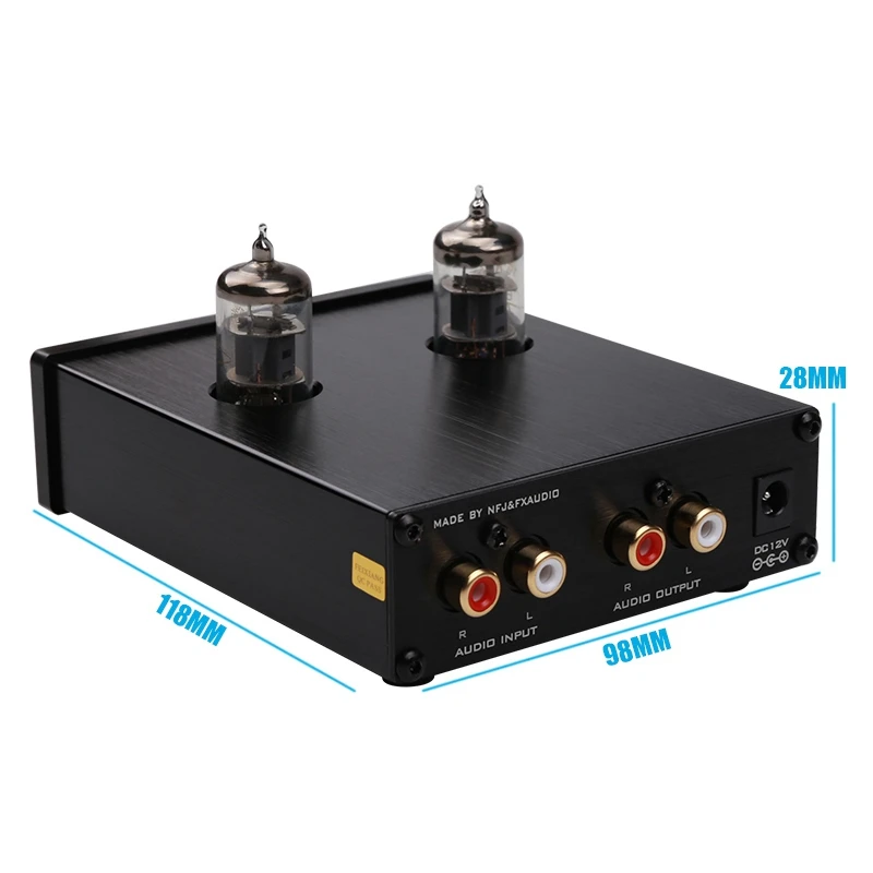 Топ NFJ& FXAUDIO FX-AUDIO трубка-03 MINI Bile 6J1 предусилитель буферный усилитель HIFI звуковой Предварительный усилитель ВЧ Регулировка баса предварительно