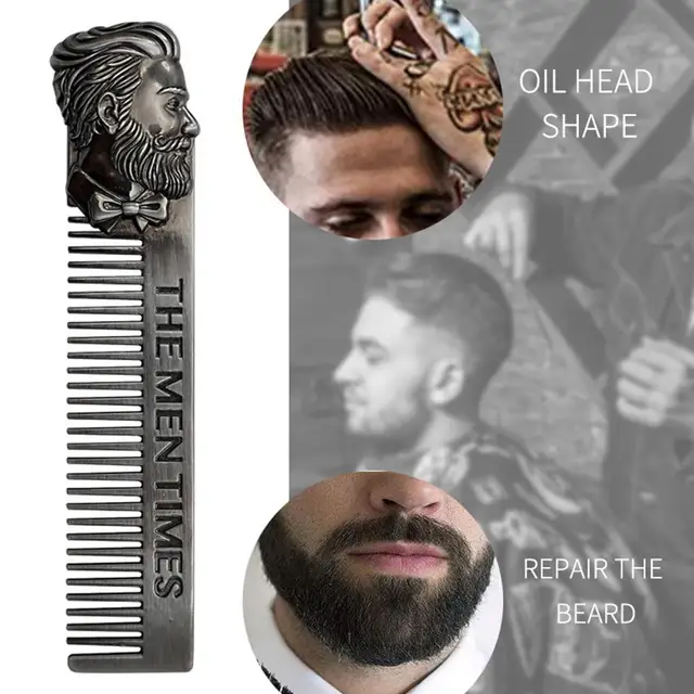XY Fancy 4 Pcs/set Men Beard Care Kit Brush Comb Scissors Grooming & Trimming Kit 2