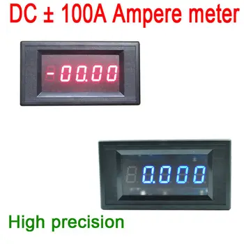 

4 1/2 DC +-100A Digital LED Ammeter/amp Meter Monitor battery Charge Discharge for Solar charging Detection