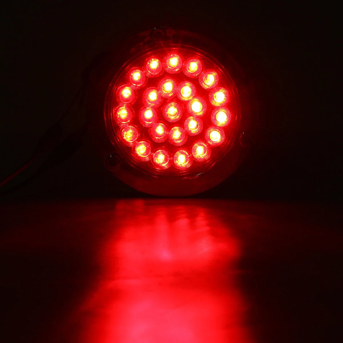 Красный круглый 24LED сигнал поворота заднего хода 2x12 В стоп безопасности для
