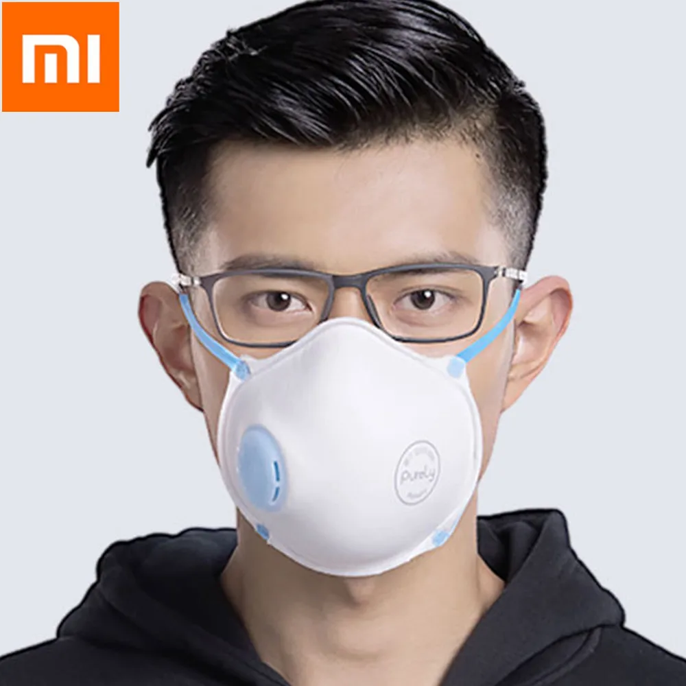 

Xiaomi Purely 3pcs Washable Dustproof Anti-Fog Mouth Mask With Breath Wide Straps Soft Comfortable Reusable Muffle Respirator