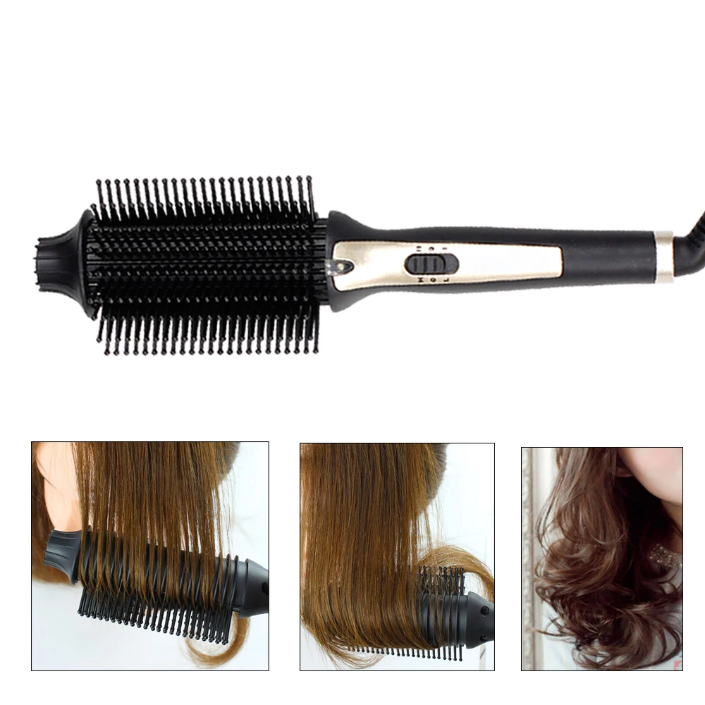 

Gladay Multifunctional 3 IN 1 Hair Straightening Brush Anti-scald Electric Hair Straightening Curling Comb Hair Curling Iron