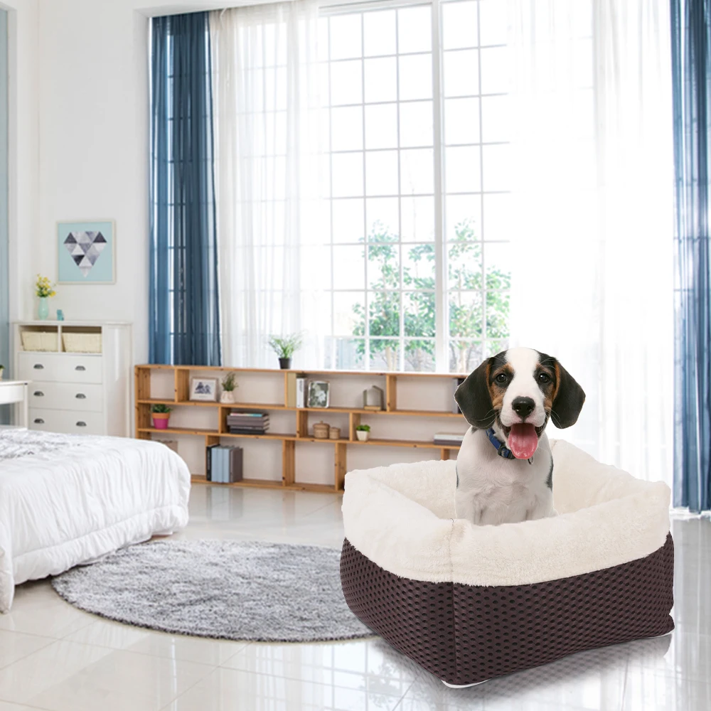 Кровать для домашних животных, софа PP хлопковый коврик для домашних животных съемный теплый и комфортный моющийся чехол для собачьей клетки домашний пол