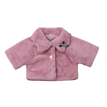 

Long Sleeve Solid Winter Warm Cloak Jacket Outwear Toddler Kids Baby Girl Soft Fleece Hooded Coat