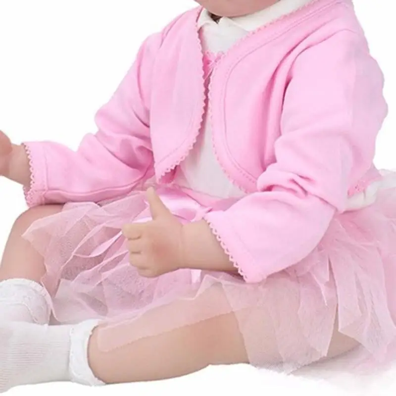 

Baby Girls Coat Princess Short Cardigan Infant Long Sleeve Jackets Clothing Fashion Solid Color Outerwear
