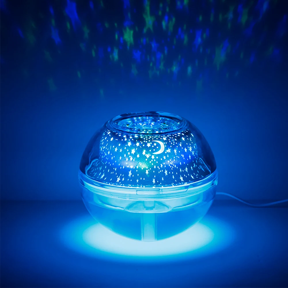 

Crystal Night Light Starry Sky Projection Humidifier Multifunction LED Atmosphere Home Decor Colorful Changing Lamp Gift