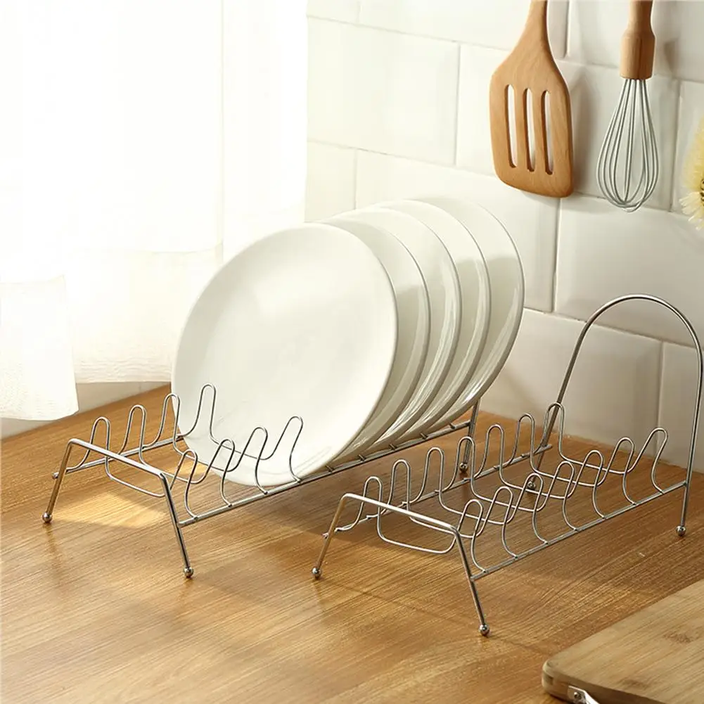 

Stainless Steel Dish Rack Dishes Drainboard Drying Drainer Storage Kitchen Cabinet Organizer Accessories Flatware Dish Rack