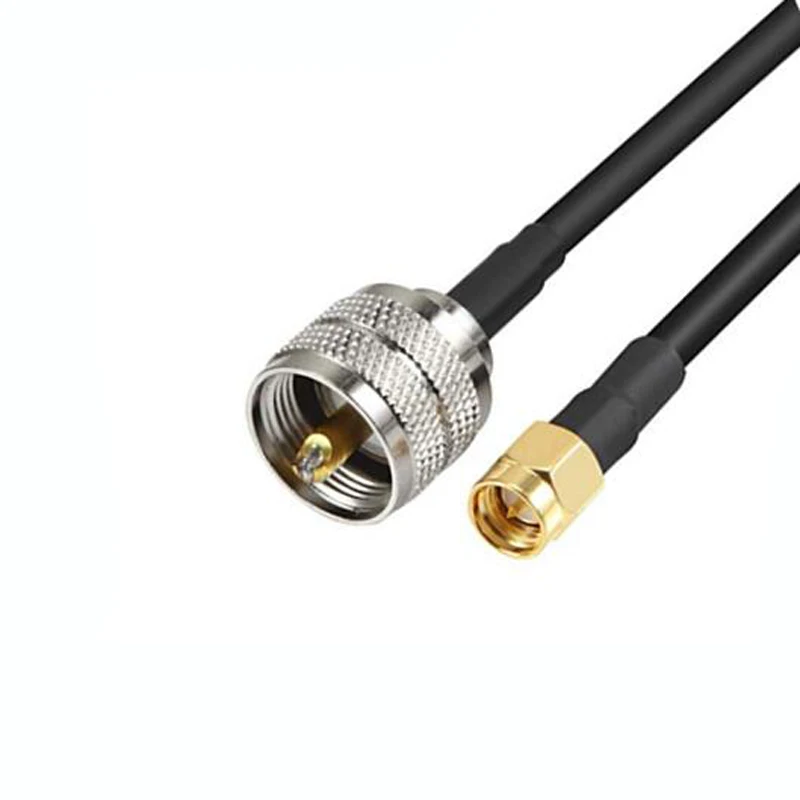 Радиочастотный коаксиальный кабель коннектор JX SMA male to UHF PL259 ручной/мобильный к