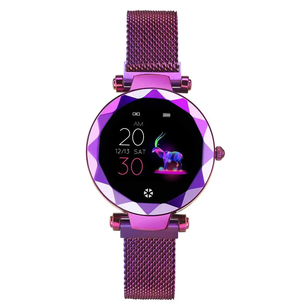 

Hi18 Smart Watch Heart Rate Detection IP67 Waterproof Female Physiology Reminder Tracker Smart Watch With Magnetic Strap New