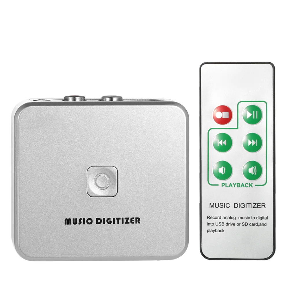 

Ezcap Audio Capture Recorder Music Digitizer 3.5mm RCA IN Ports Save into SD Card USB Disk MP3 File with Remote Controller