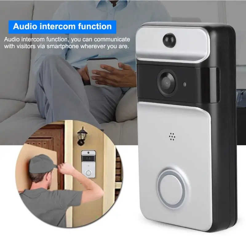 

WiFi Smart Door Bell Low Consumption Battery Waterproof Intercom Visual Door Bell For Home Doorbell