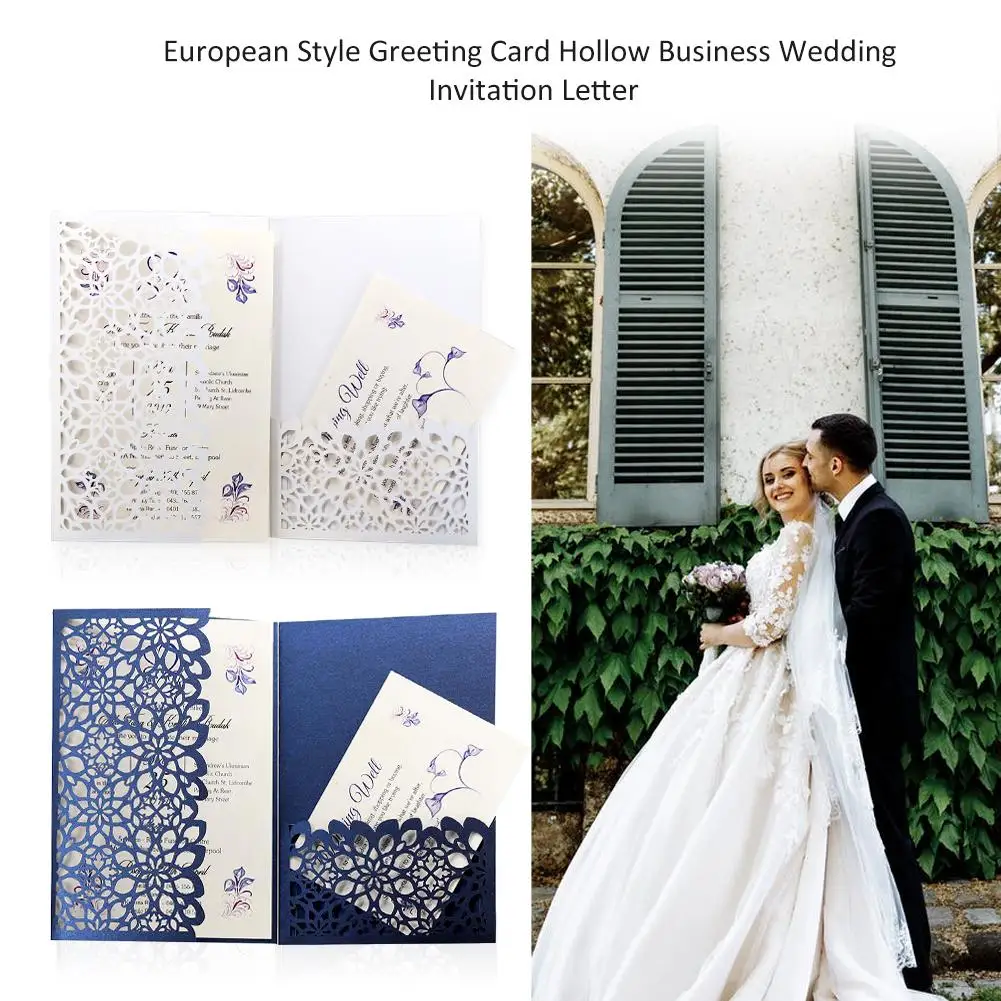  10pcs European Laser Greeting Card Laser Hollow Business Invitation Wedding Invitation Holiday Part - 33007493953