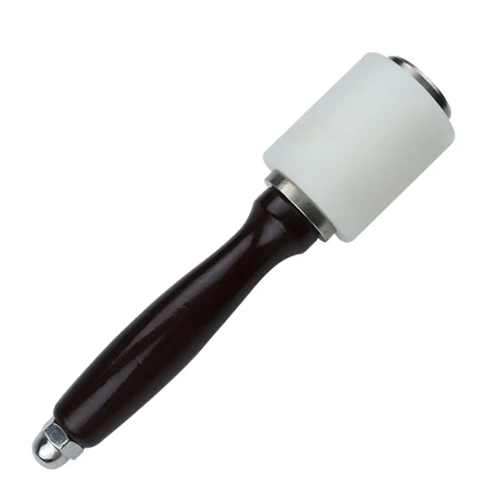 

Leather Carving Hammer Tool DIY Craft Cowhide Punch Cutting Sew Nylon Hammer Tool Kit With Red Wood Handle