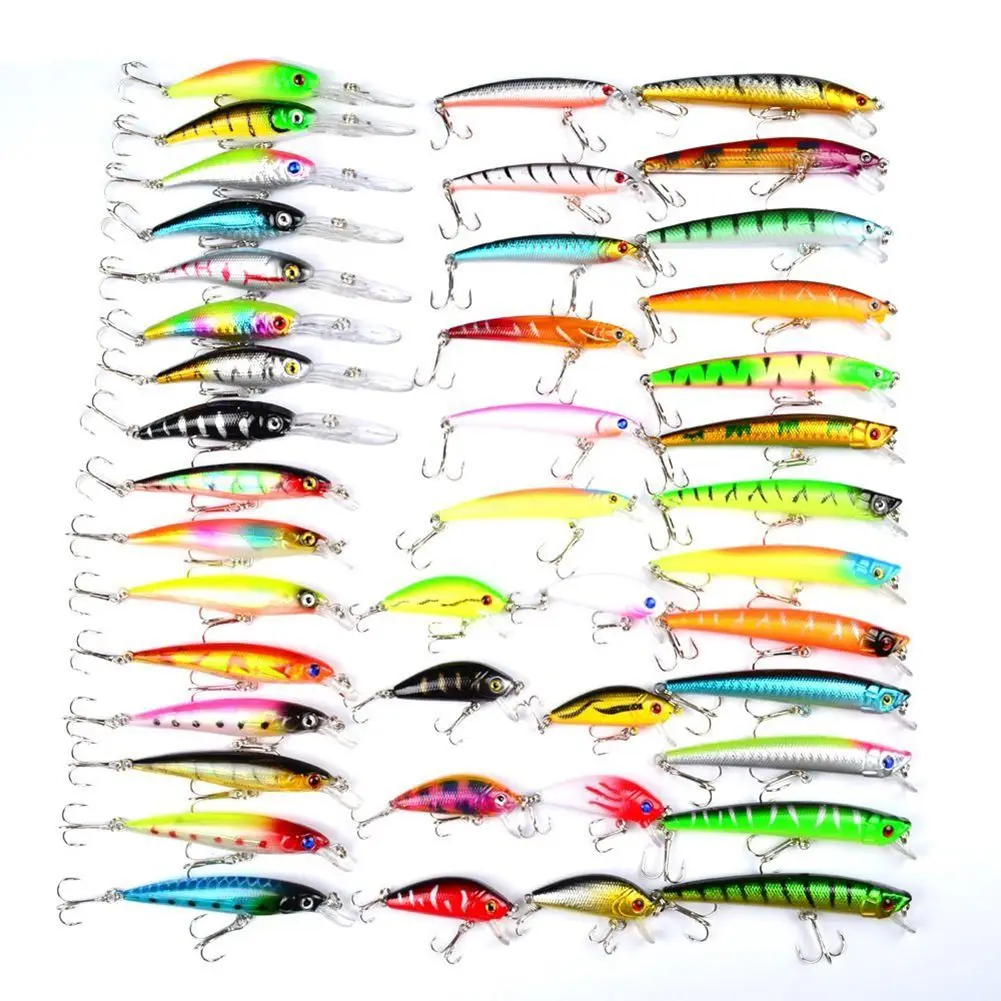 

Fishing Lures 43pcs Lures Gear for Freshwater,Fishing Tackle Lure Kit Set is Christmas Gift for Fishing Enthusiasts