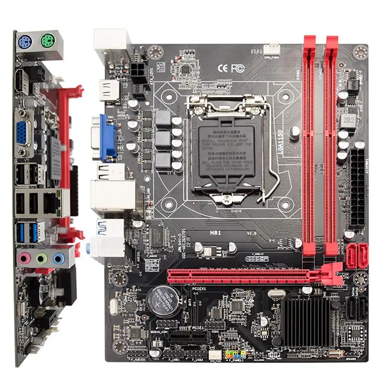 Seller  H81 Desktop Computer Motherboard Socket LGA 1150 Pins i3 i5 3470 4590CPU Super B85 Micro-ATX UEFI B